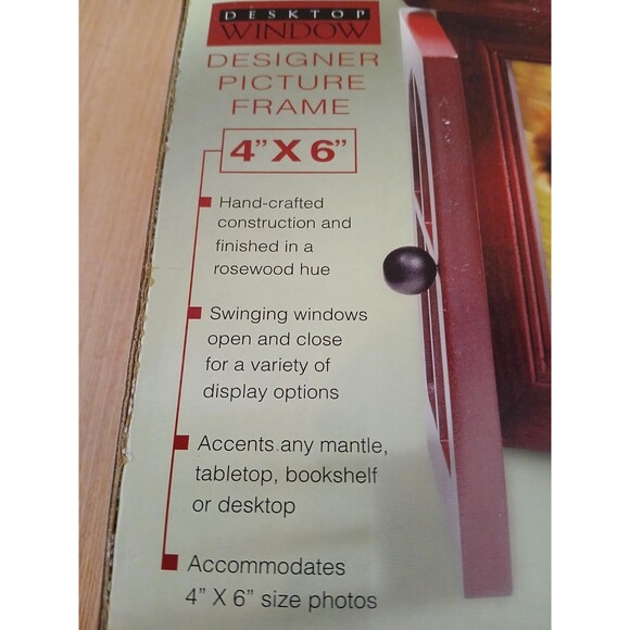 NEW Wooden Window Picture Frame Desktop Holds 4x6 Photos - Picture 12 of 12